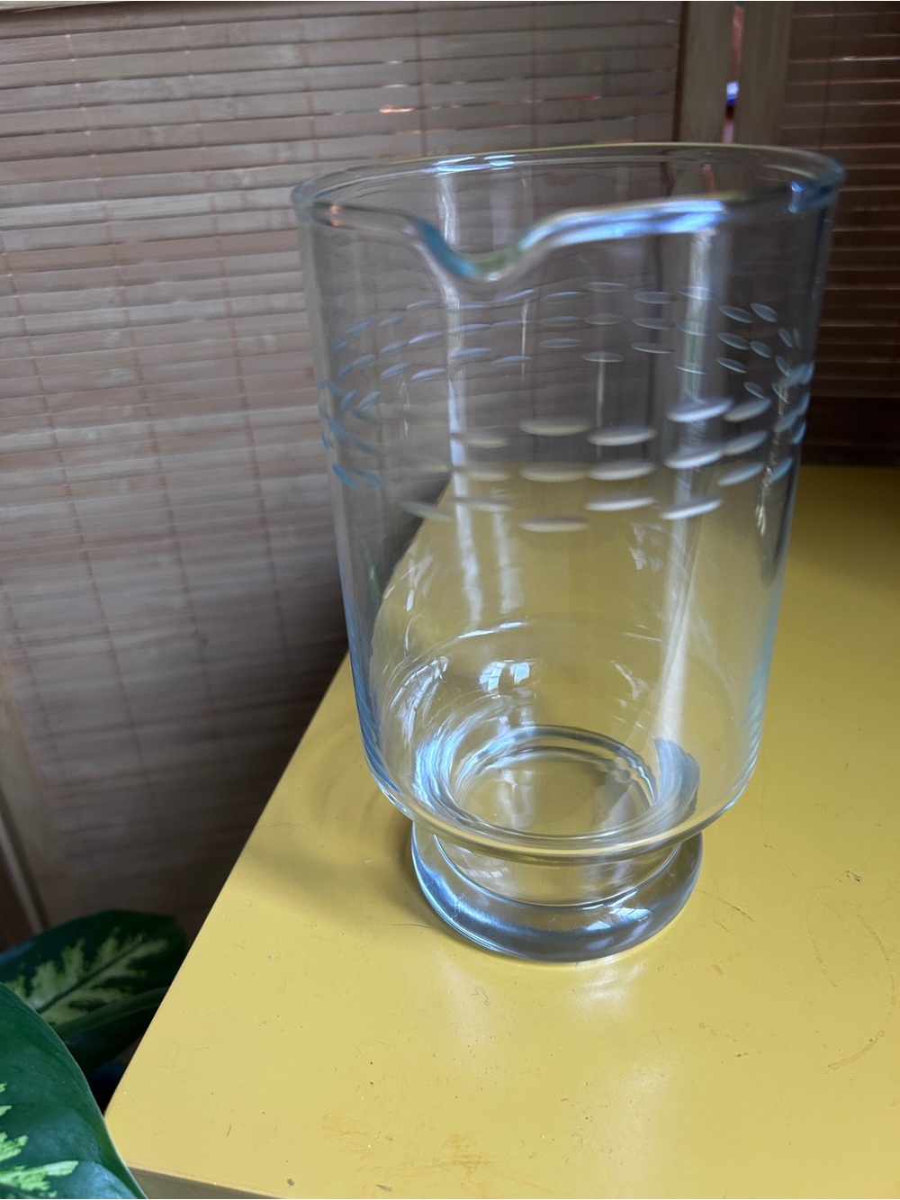 Princess House glass pitcher cocktail mixer
